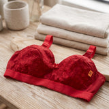 BUY 1 Get 2 FREE Floral Embroidered Non-Padded Cotton Bra