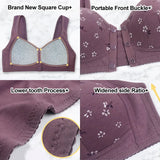 2025 New Anti Sagging Front Open Cotton Bra