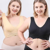 🔥last day 30% off - comfy corset bra front cross side buckle lace bras